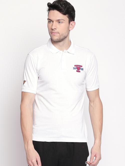 white solid polo t-shirt - 16920877 - Very Small Image - 1