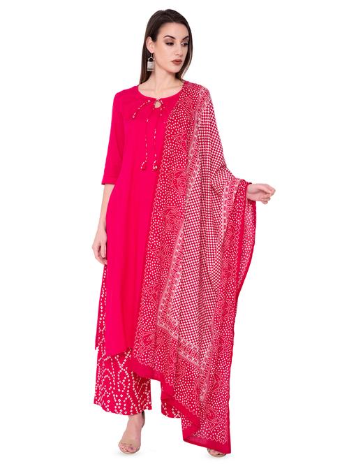 solid kurta suit set - 16921363 - Very Small Image - 1