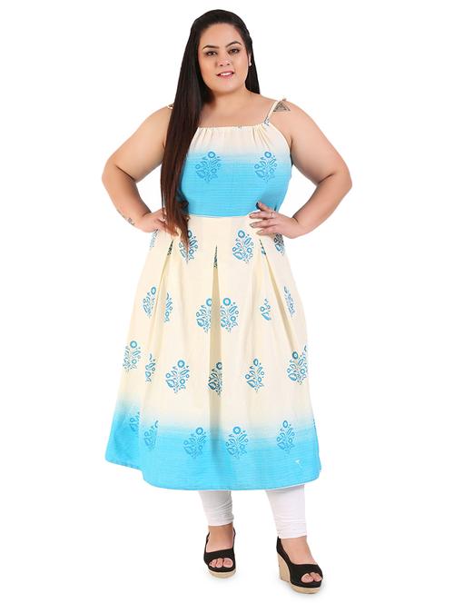 floral a-line kurta - 16921536 - Very Small Image - 1