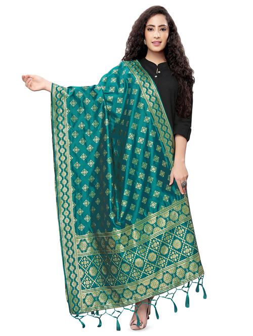 self design banarasi dupatta - 16923180 - Very Small Image - 1