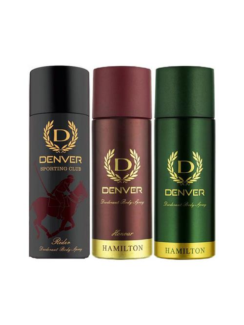 denver rider , honour & hamilton deodrant pack of 3 - 16923293 - Very Small Image - 1