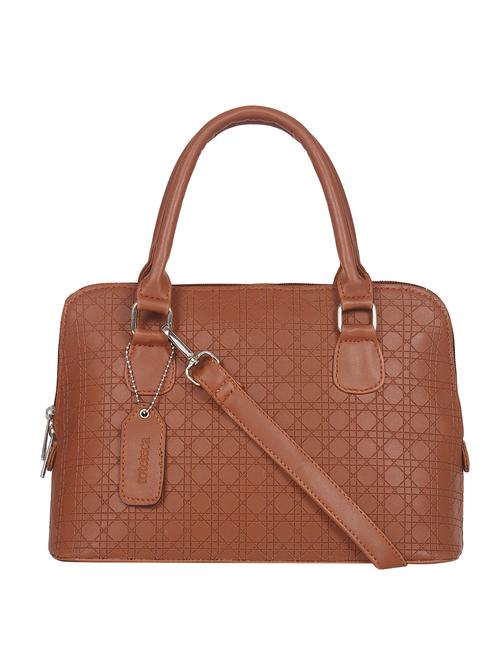 tan leatherette (pu) handbag - 16923826 - Very Small Image - 1