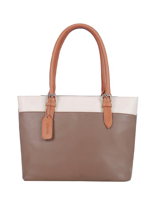 tan leatherette (pu) handbag - 16923839 - Very Small Image - 1