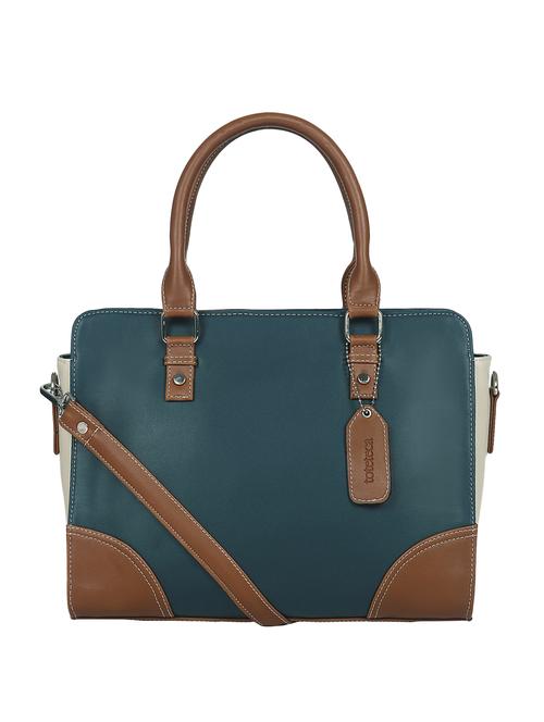 blue leatherette (pu) handbag - 16923844 - Very Small Image - 1