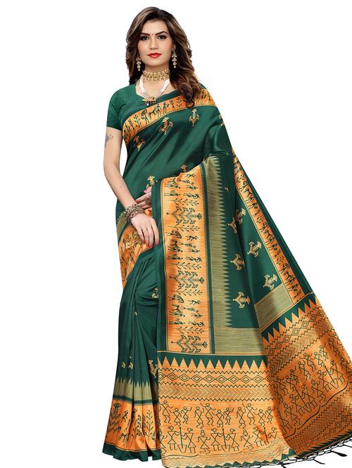 warli printed saree with blouse - 16924852 - Very Small Image - 1