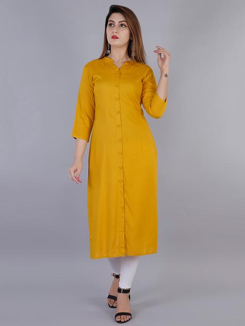 solid straight kurta - 16924930 - Very Small Image - 1