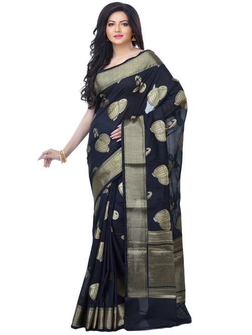conversational banarasi saree with blouse - 16925028 - Very Small Image - 1