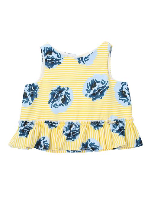 yellow cotton aline tops & tee - 16925182 - Very Small Image - 1