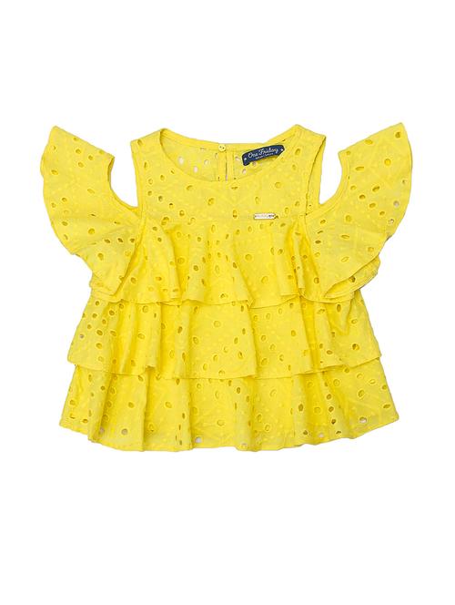 yellow cotton aline tops & tee - 16925193 - Very Small Image - 1