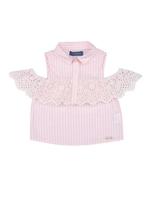 pink cotton a-line top - 16925231 - Very Small Image - 1