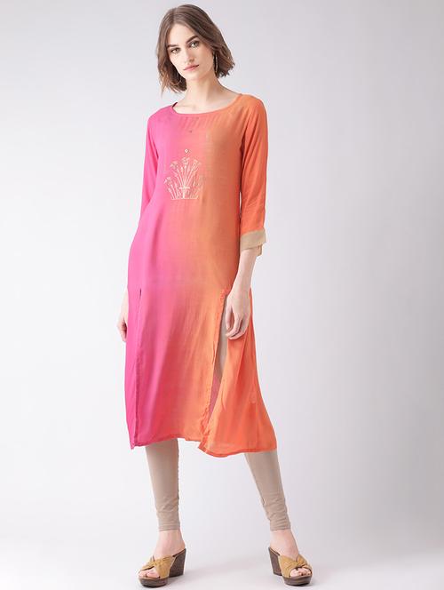women's straight kurta - 16926239 - Very Small Image - 1