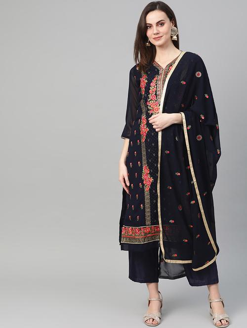 embroidered suit set - 16926582 - Very Small Image - 1