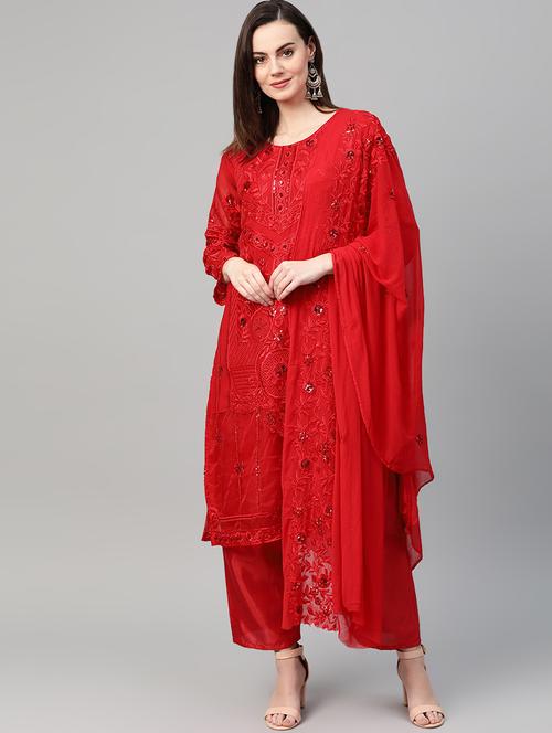 tonal embroidered suit set - 16926593 - Very Small Image - 1