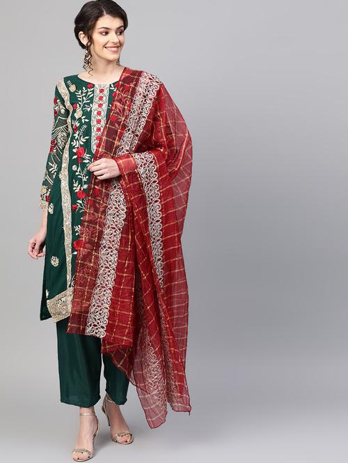 embroidered suit set - 16926594 - Very Small Image - 1