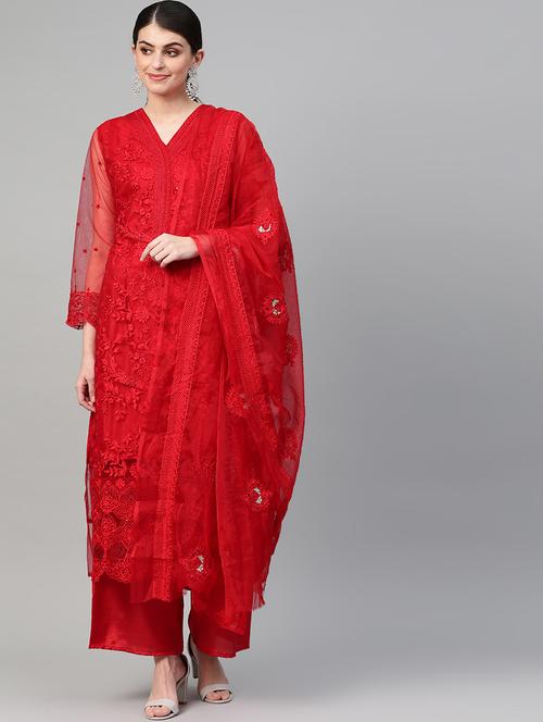tonal embroidered suit set - 16926597 - Very Small Image - 1