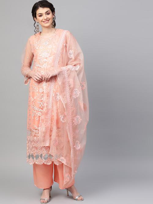 tonal embroidered suit set - 16926598 - Very Small Image - 1