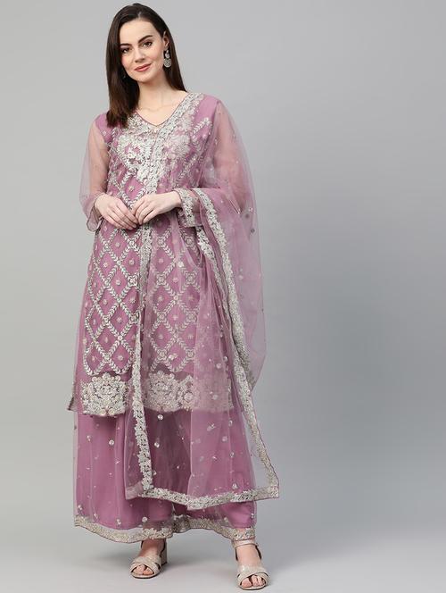 embroidered suit set - 16926601 - Very Small Image - 1