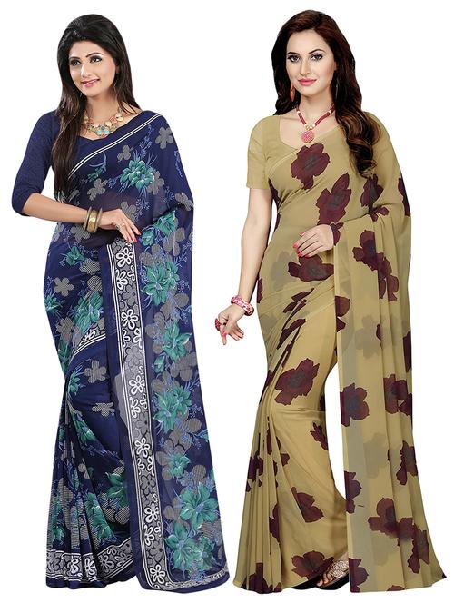 set of 2 pcs combos saree - 16926979 - Very Small Image - 1