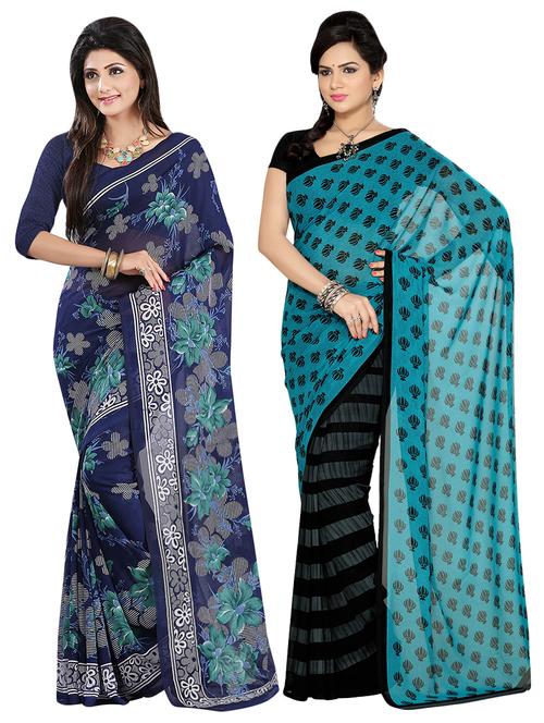 set of 2 pcs combos saree - 16927094 - Very Small Image - 1