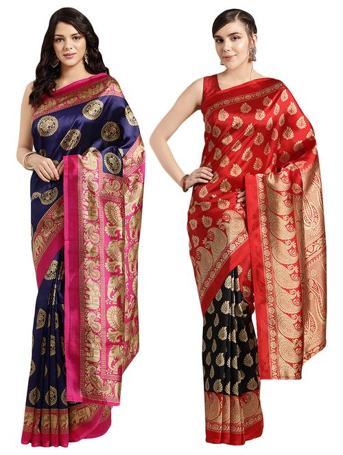 set of 2 pcs combos saree - 16927123 - Very Small Image - 1