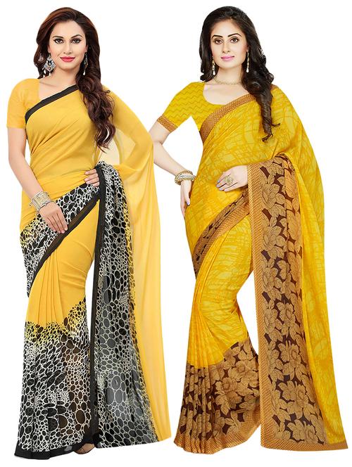 set of 2 pcs combos saree - 16927197 - Very Small Image - 1