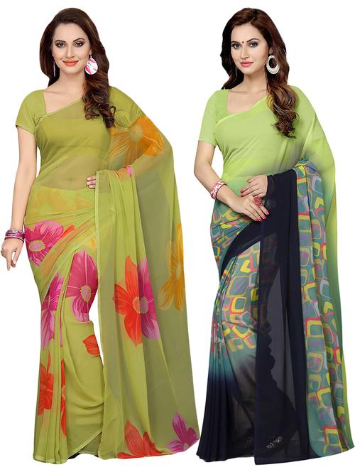 set of 2pcs combos saree - 16927216 - Very Small Image - 1