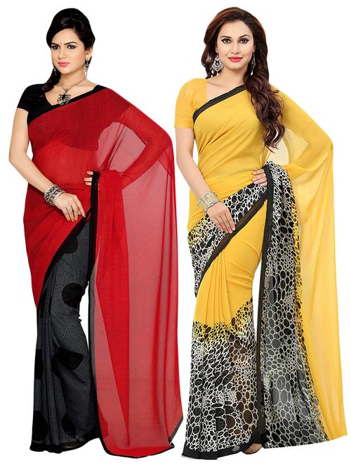 set of 2pcs combos saree - 16927276 - Very Small Image - 1