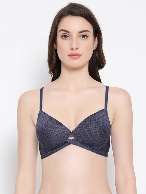 laced panel t-shirt bra - 16928563 - Very Small Image - 1