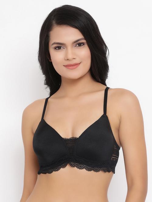 lace panel t-shirt bra - 16928566 - Very Small Image - 1