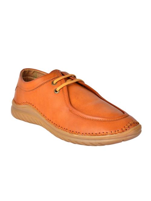 tan lace up casual shoes - 16929433 - Very Small Image - 1