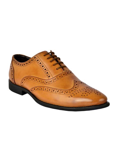 tan lace-up brouges - 16929438 - Very Small Image - 1