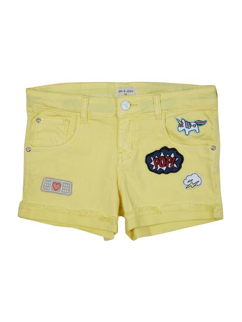 yellow cotton blend shorts - 16932066 - Very Small Image - 1