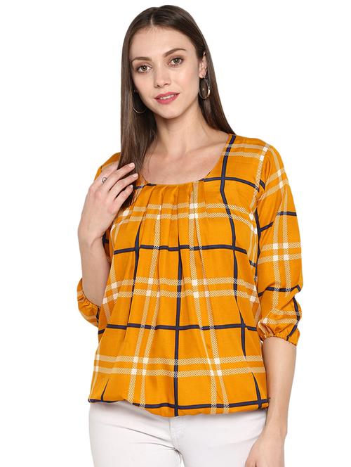 round neck pleated top - 16932154 - Very Small Image - 1