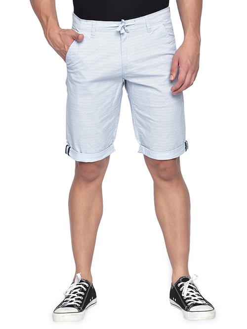 light blue printed bermuda shorts - 16934703 - Very Small Image - 1