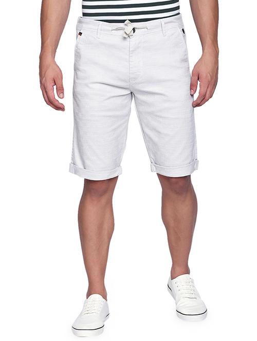 white printed bermuda shorts - 16934736 - Very Small Image - 1