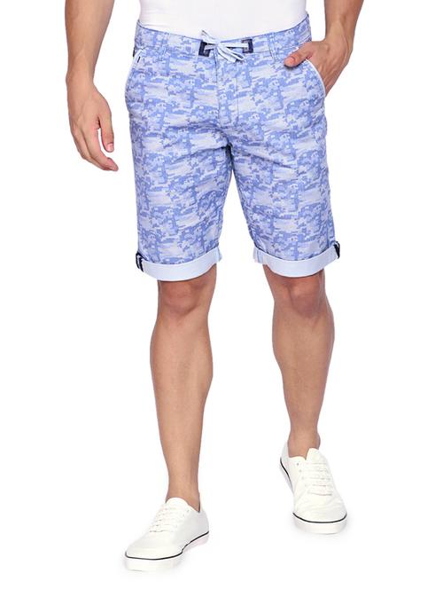 light blue printed bermuda shorts - 16934746 - Very Small Image - 1