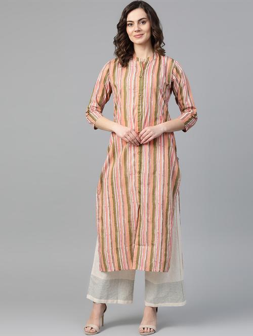 women's straight kurta - 16934986 - Very Small Image - 1
