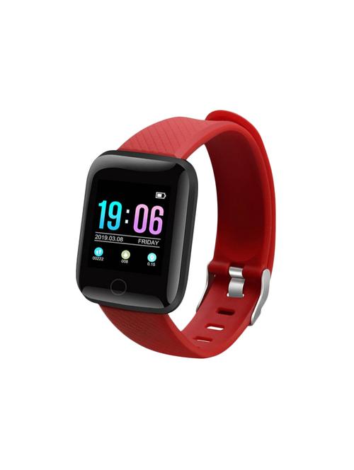 jm new d13 red colour smartband - 16935319 - Very Small Image - 1