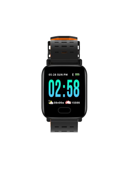 jm new a6 black and orange colour smartband - 16935325 - Very Small Image - 1