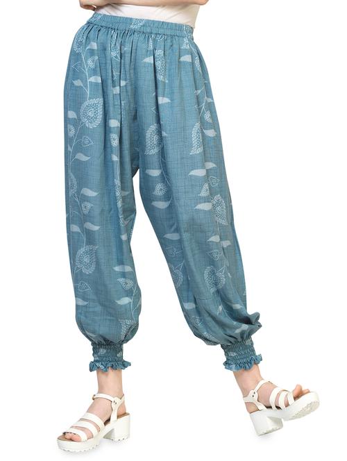 blue cotton harem salwar - 16935604 - Very Small Image - 1