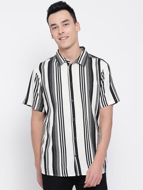 white striped casual shirt - 16936578 - Very Small Image - 1