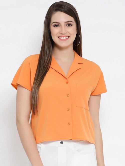 lapel neck short sleeved shirt - 16936601 - Very Small Image - 1