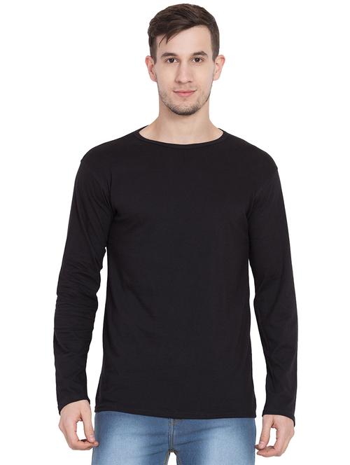 black solid t-shirt - 16938486 - Very Small Image - 1