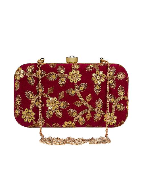 red velvet box clutch - 16939241 - Very Small Image - 1