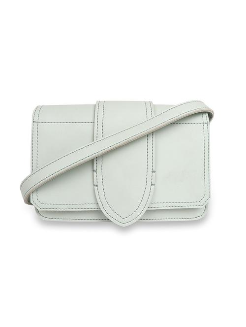 white leatherette (pu) sling bag - 16939744 - Very Small Image - 1