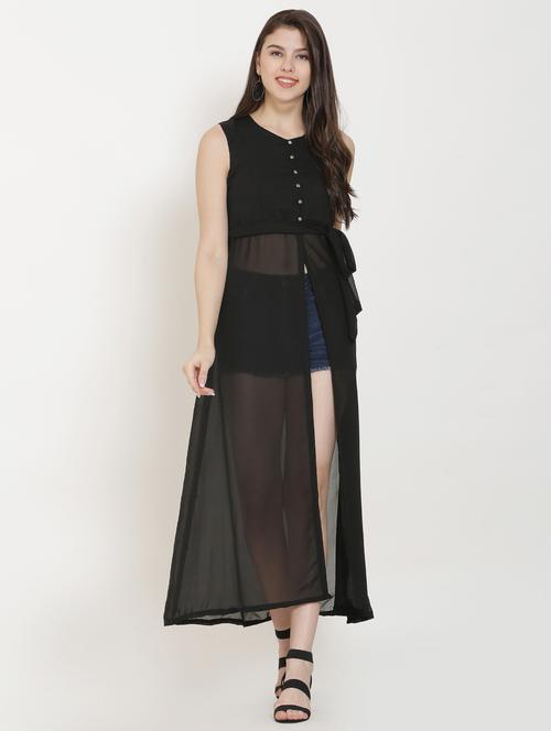 front slit maxi tunic - 16940144 - Very Small Image - 1