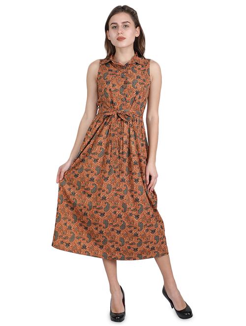 tie front paisley shirt dress - 16940487 - Very Small Image - 1