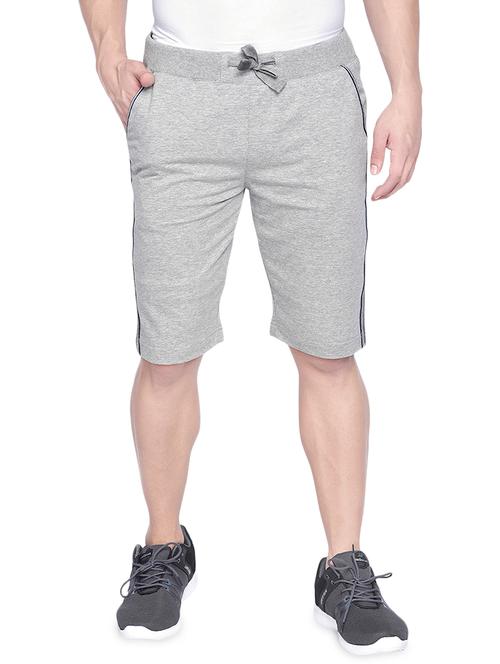 grey side striped shorts - 16941081 - Very Small Image - 1
