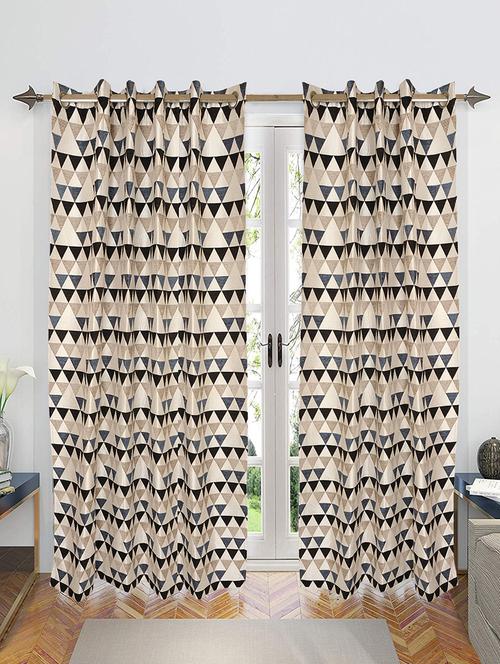 chenille & polyester yarn blackout door curtains - 16941646 - Very Small Image - 1