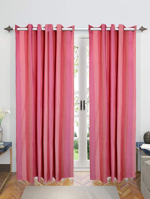 cotton yarn eyelet door curtains - 16941673 - Very Small Image - 1